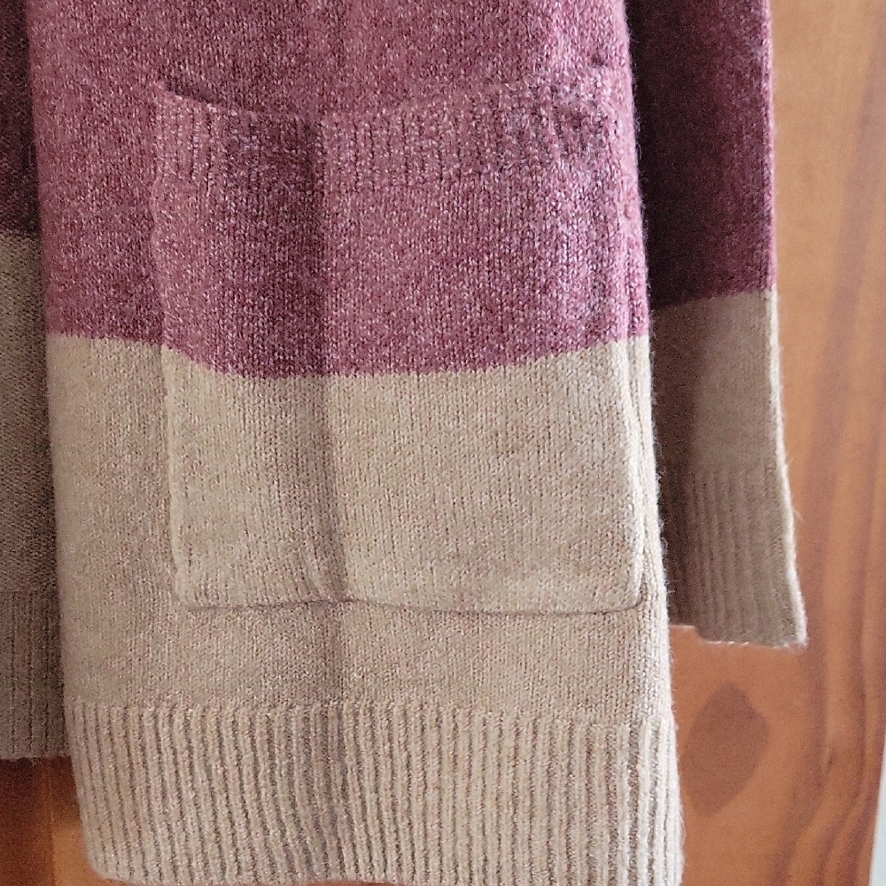 Market & Spruce Multicolor Striped Cardigan - Picture 3 of 4